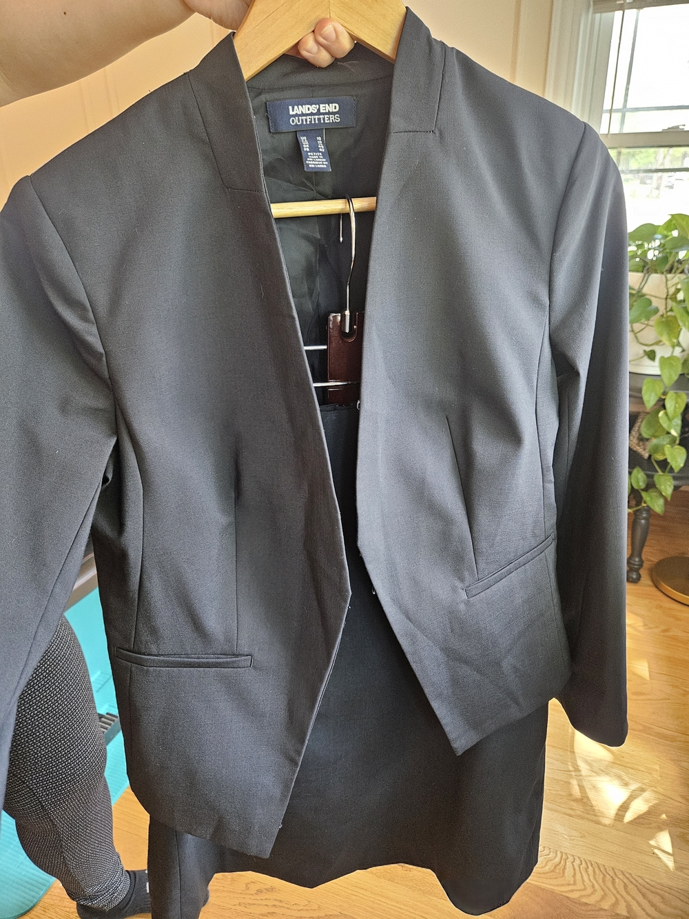 Lands' End Outfitters Navy Skirt Suit